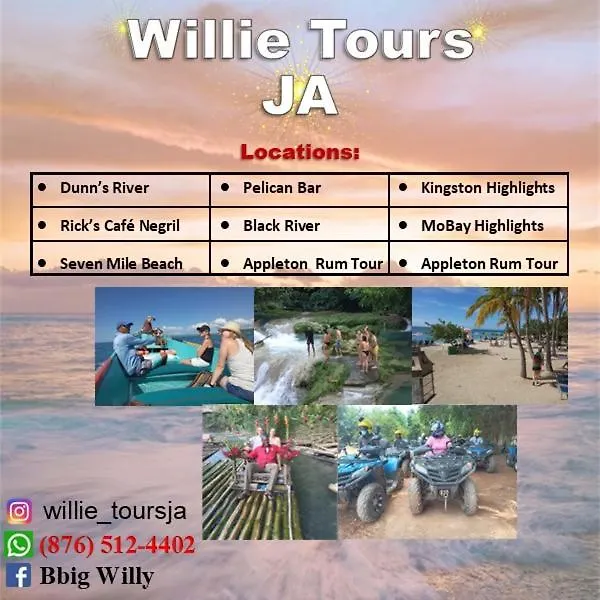 度假居 Hillside Sunrise, 2 Bed 2 Bath In Gated Community, Close To Beach, Food, Clubs & Shopping Free Parking, Free Wi-Fi 蒙特哥贝
